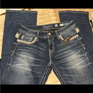 Miss Me Women's Dark Blue Boot Cut Jeans